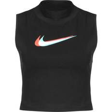 Dame - Høj krave - S Toppe Nike Sportswear Mock Neck Tank Women's - Black