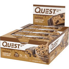 Quest Nutrition Dipped Chocolate Chip Cookie Dough Protein Bar 12 stk
