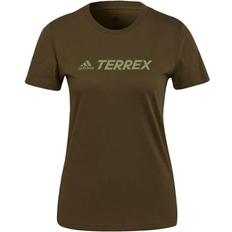 6 - Grøn T-shirts adidas Women Terrex Classic Logo T-shirt - Focus Olive