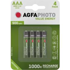 AGFAPHOTO Rechargeable Micro AAA 900mAh 4-pack
