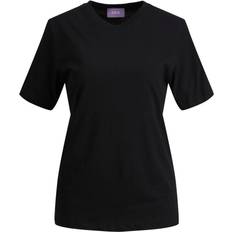 Jack & Jones Ballonærmer - Bomuld - Dame Tøj Jack & Jones Anna Ecological Cotton Mixture T-shirt - Black