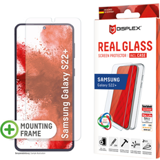 Displex Glas Mobiltilbehør Displex 2D Real Glass Screen Protector + Case for Galaxy S22+