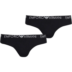 Emporio Armani Trusser Emporio Armani Logo Briefs 2-pack - Black