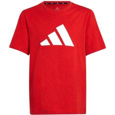 adidas Junior Future Icons 3-Stripes Logo T-shirt - Vivid Red Mel/White (HG8863)