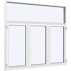 Sparvinduer SH0307 Træ Sidehængt vindue Vindue med 2-lags glas 130x160cm