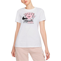 26 - Bomuld - Dame - Fleecetrøjer & Piletrøjer Overdele Nike Sportswear Short-Sleeve T-shirt Women's - White