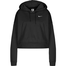 Nike Sportswear Oversized Jersey Pullover Hoodie Women's - Black/White