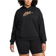 26 - 3XL - Dame - Hoodies Sweatere Nike Sportswear Fleece Plus Size Hoodie Women's - Black