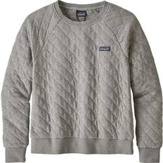 Patagonia Dame - Sweatshirts Sweatere Patagonia Women's Organic Cotton Quilt Crew Sweatshirt - Drifter Grey