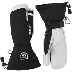 8 - Dame - Skiløb Tilbehør Hestra Army Leather Heli Ski 3-Finger Gloves - Black