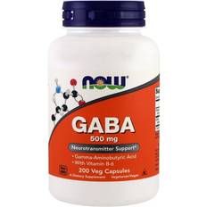 Now Foods Multivitaminer Vitaminer & Kosttilskud Now Foods GABA 500 mg 200 stk