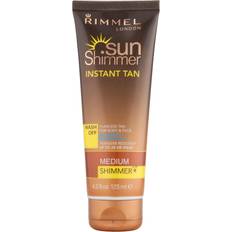 Rimmel Solcremer & Selvbrunere Rimmel Rimmel Sunshimmer Water Resistant Wash Off Instant Tan Shimmer Medium Shimmer 125ml