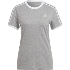 26 - Jersey - Rund hals T-shirts adidas Women's Adicolor Classics 3-Stripes Tee - Medium Grey Heather