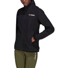 18 - Polyester Regnjakker & Regnslag adidas Women's Terrex Multi RAIN.RDY Primegreen Two-Layer Rain Jacket - Black