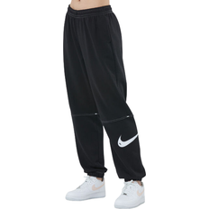 32 - Oversized Bukser & Shorts Nike Women Sportswear Swoosh High-Rise Joggers - Black/Black/Black/White