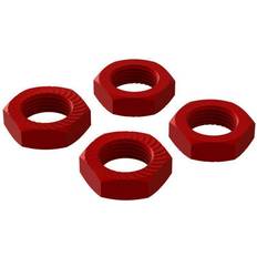 Arrma Aluminum Wheel Nut, 17mm Red (4)