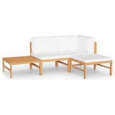 Lounger - Teak Loungesæt vidaXL 3087194 Loungesæt, 1 borde inkl. 2 sofaer