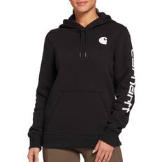 Carhartt Dame Sweatere Carhartt Women's Clarksburg Graphic Sleeve Pullover Sweatshirt - Black