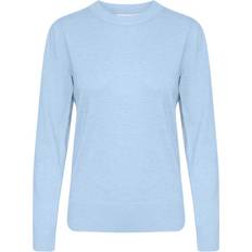 Saint Tropez Rund hals Overdele Saint Tropez Mila Pullover Sweaters - Heather Melange