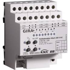 Gira Shutter Actuator, 4 gang 230V AC with Manual Activation KNX