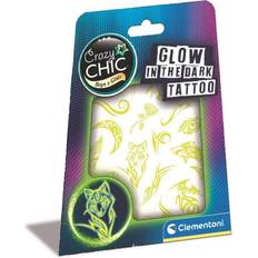 Tattoo børn legetøj Clementoni Crazy chic. Glow in the Dark Tattoos 18121