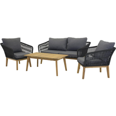 Venture Design Ovale Havemøbel Venture Design Chania Loungesæt, 1 borde inkl. 2 stole & 1 sofaer