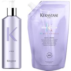 Kérastase Glans Gaveæsker & Sæt Kérastase Blond Absolu Reusable Bottle & Blonde Care Shampoo Refill