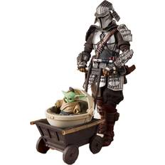 Star Wars Actionfigurer Star Wars The Mandalorian Ronin Mandalorian and Grogu Beskar Armor Meisho Movie Realization Action Figure