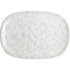 Denby Serveringsfade & Bakker Denby Modus Marble 17,5x26 cm Hvid Serveringsfad