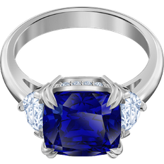 Swarovski Dame Ringe Swarovski Attract Trilogy Cocktail Ring - Silver/Blue