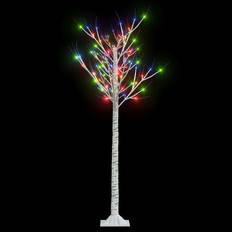 Be Basic 1,5 m 140 LED'er inde/ude piletræ flerfarvet lys Juletræ