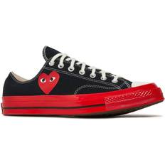 Converse 39 ½ - Herre - Rød Sneakers Converse x Comme des Garçons PLAY Chuck 70 Low Top - Black/Red/Egret
