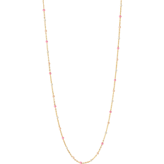 Beige Smykker ENAMEL Copenhagen Lola Necklace - Gold/Tropical