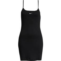 Nike Elastan/Lycra/Spandex Kjoler Nike Sportswear Essential Women's Ribbed Dress - Black/White