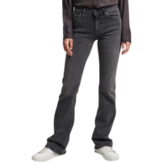 Superdry Jeans Superdry Mid Rise Slim Flare Jeans - Black