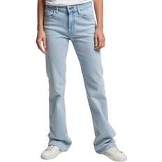 Superdry Jeans Superdry Mid Rise Slim Flare Jeans - Light Blue