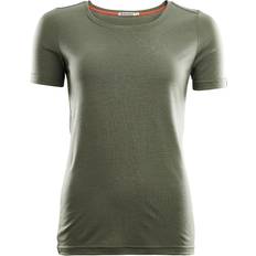 48 - Dame - L - Merinould T-shirts Aclima Lightwool T-shirt - Ranger Green