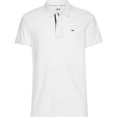 Elastan/Lycra/Spandex - Slim Polotrøjer Tommy Hilfiger Polo Shirt - White