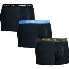 Tommy Hilfiger Logo Waistband Trunks 3-pack - Army Grn/Hydr Blue/Des Sky