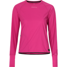 Elastan/Lycra/Spandex - Rød T-shirts Craft Sportswear Women's Pro Hypervent LS Wind Top Roxo