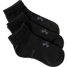 Under Armour Unisex UA Essential Low Cut Socks 3-pack - Black