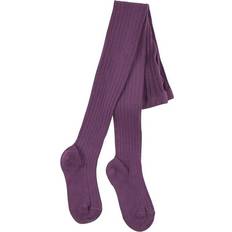 Condor Basic Ribbede Tights - Aubergine (20161-000-180)