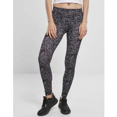 Urban Classics Hvid Tights Urban Classics Ladies AOP Leggings Hibiscus