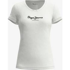 Pepe Jeans Hvid T-shirts & Toppe Pepe Jeans New Virginia T-shirt