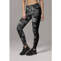 Urban Classics Ladies Camo Stripe Leggings Woodcamo/Black