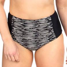 48 - Hvid Bikinitrusser Trofé Graphic High Waist Bikini Brief Black/White