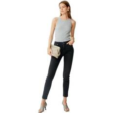 Gestuz Dame Bukser & Shorts Gestuz Jeans Emily HW Skinny Jeans Black/Black