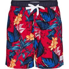 Bomuld - Multifarvet Badetøj Tommy Hilfiger Tropical Print Beach Shorts TROPICAL LEAF PRINT