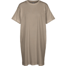 Pieces Ria T-shirt Dress - Silver Mink