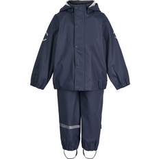 Mikk-Line 146 Børnetøj Mikk-Line Rainwear Jacket And Pants - Blue Nights (33144)